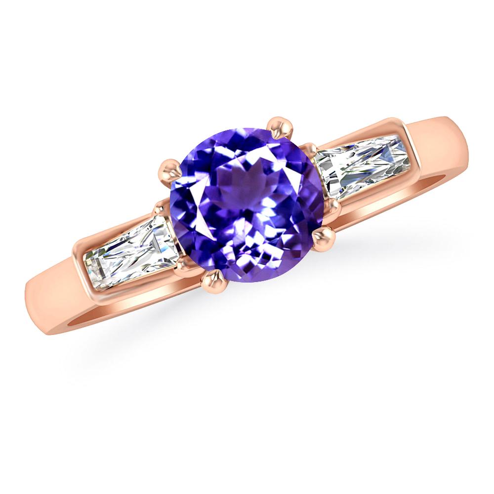 Rose Gold - Tanzanite