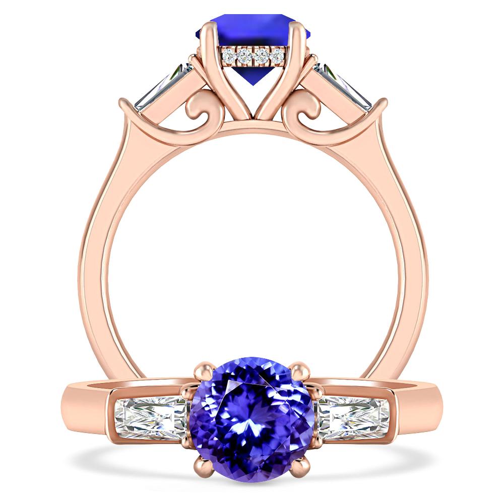 Rose Gold - Tanzanite