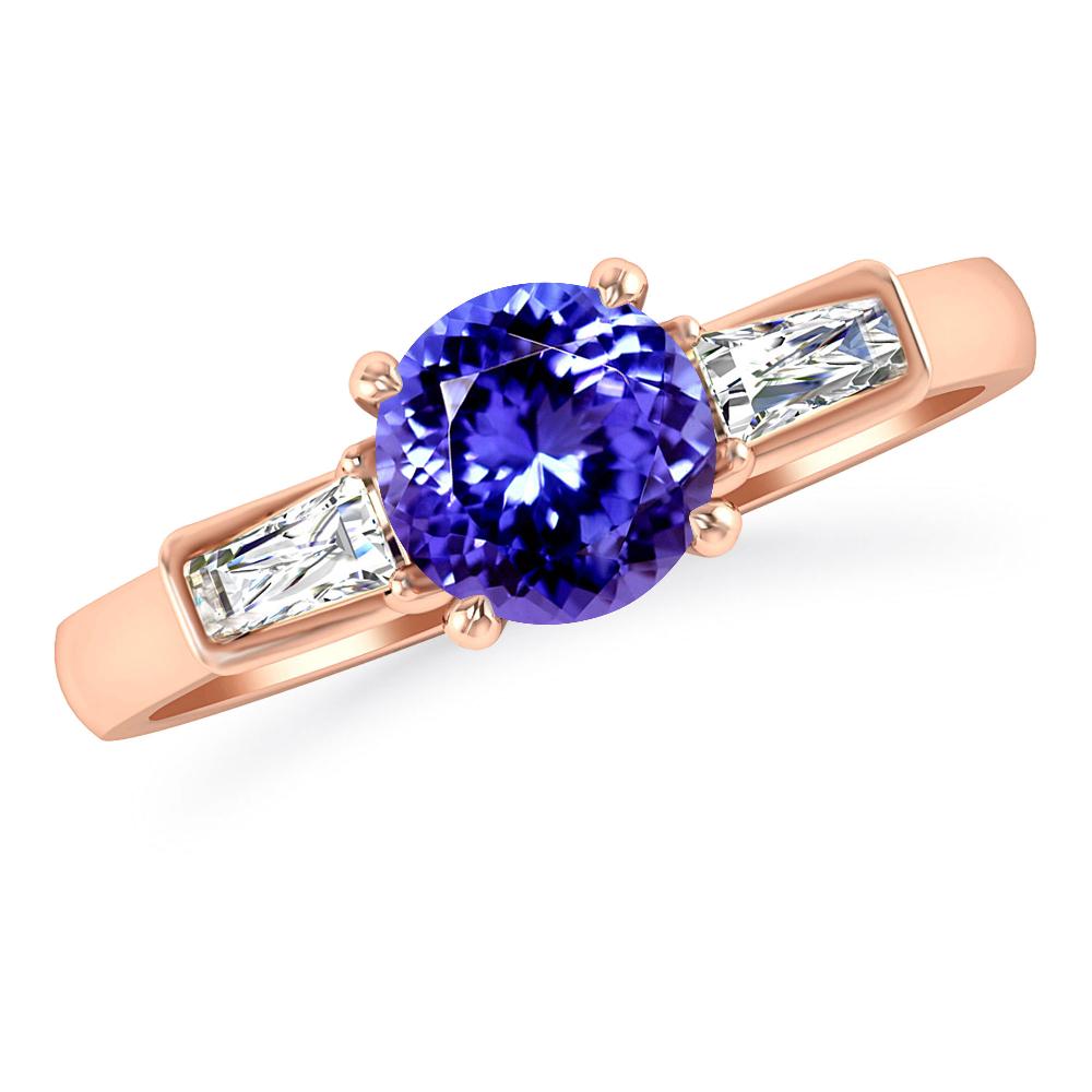 Rose Gold - Tanzanite