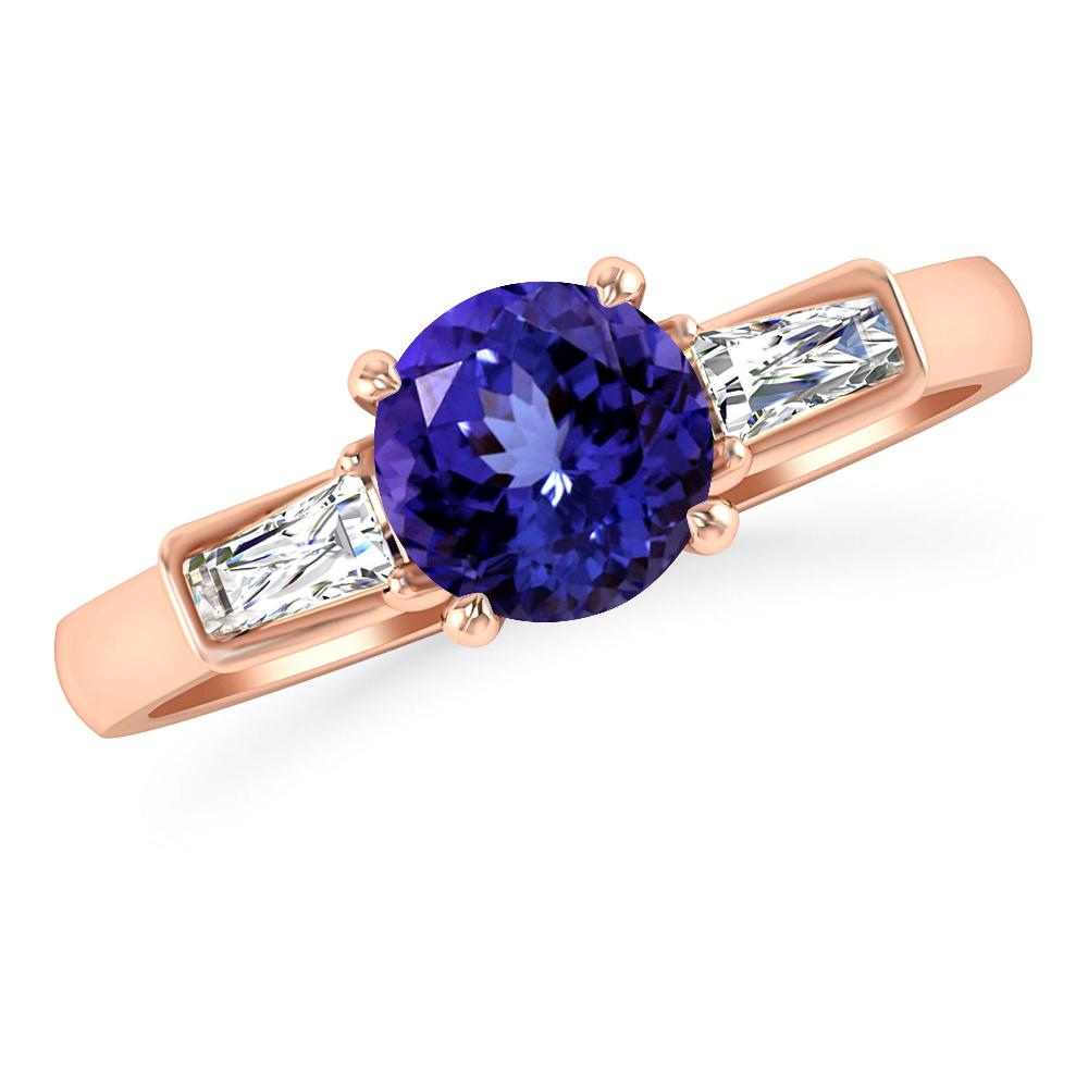 Rose Gold - Tanzanite