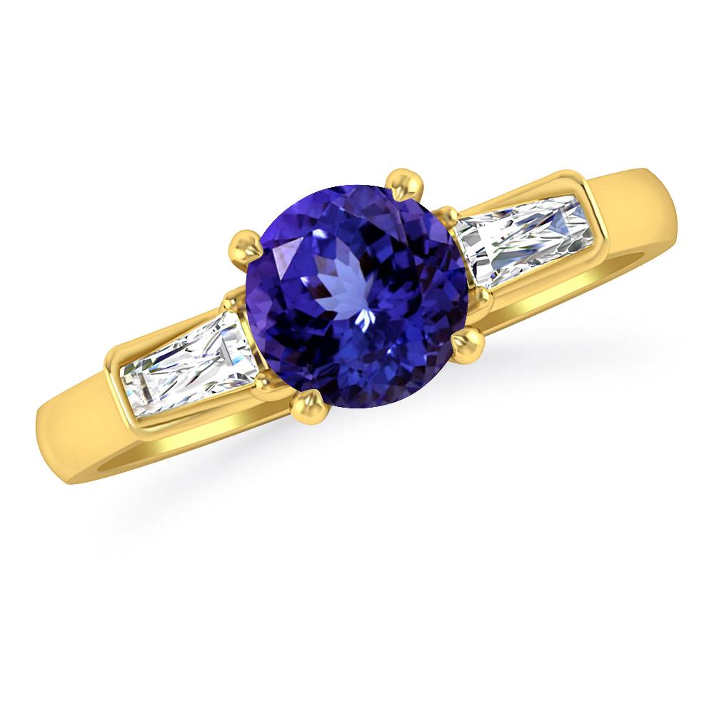 Yellow Gold - Tanzanite