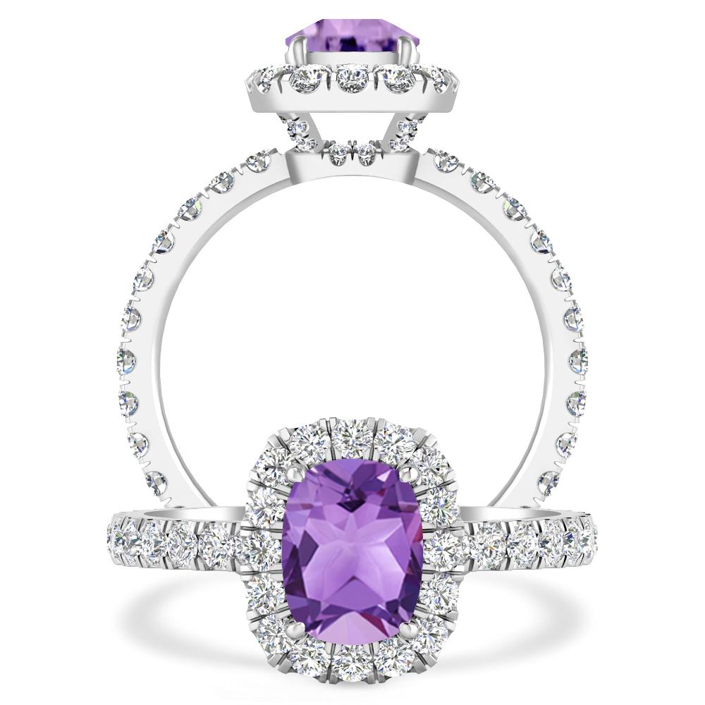 White Gold - Amethyst