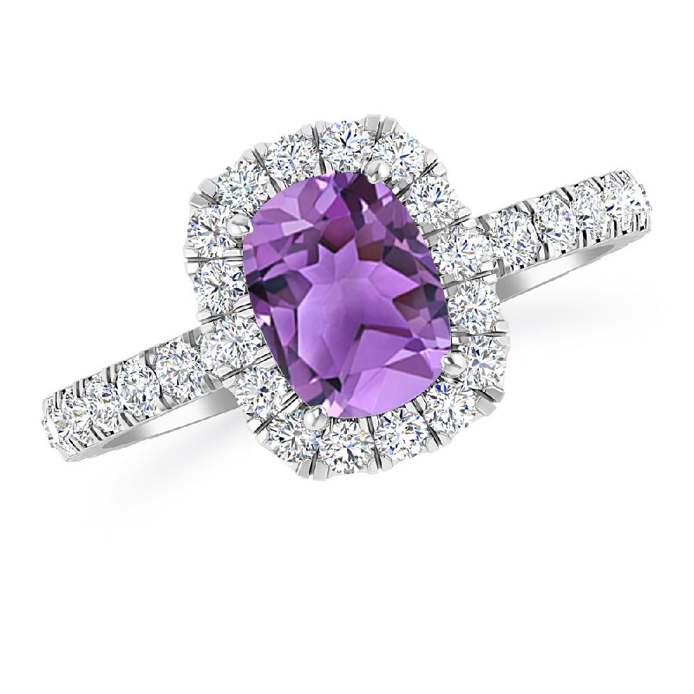 White Gold - Amethyst