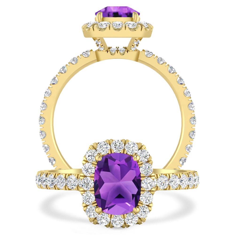 Yellow Gold - Amethyst