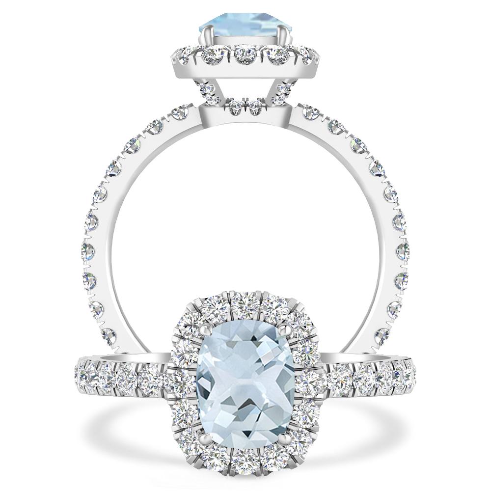 White Gold - Aquamarine