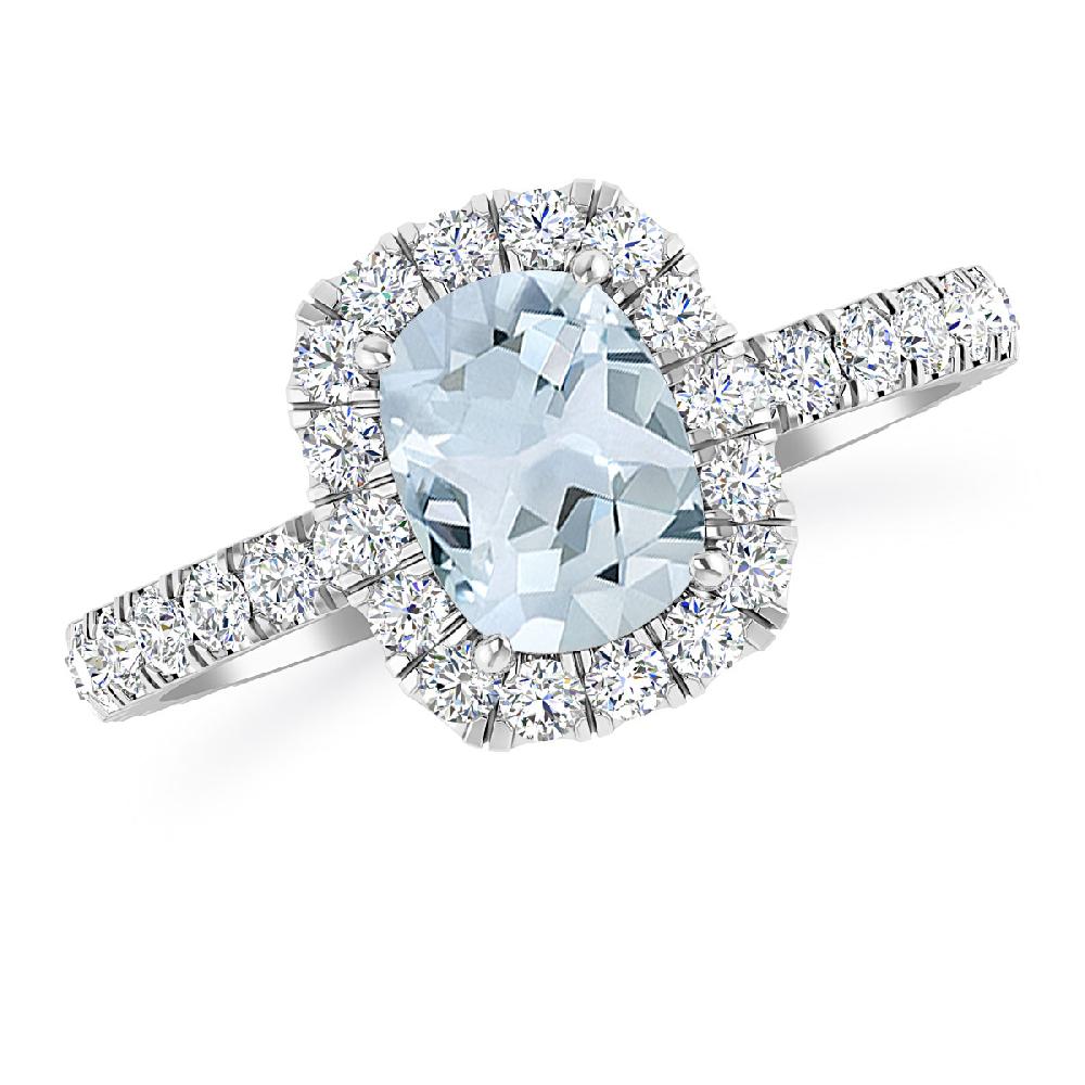 White Gold - Aquamarine