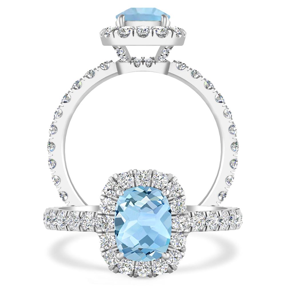 White Gold - Aquamarine