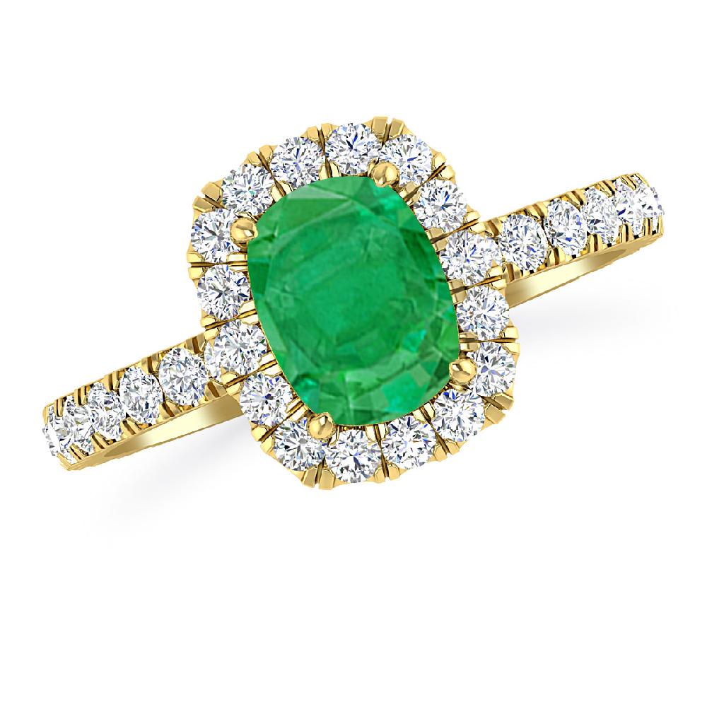 Yellow Gold - Emerald