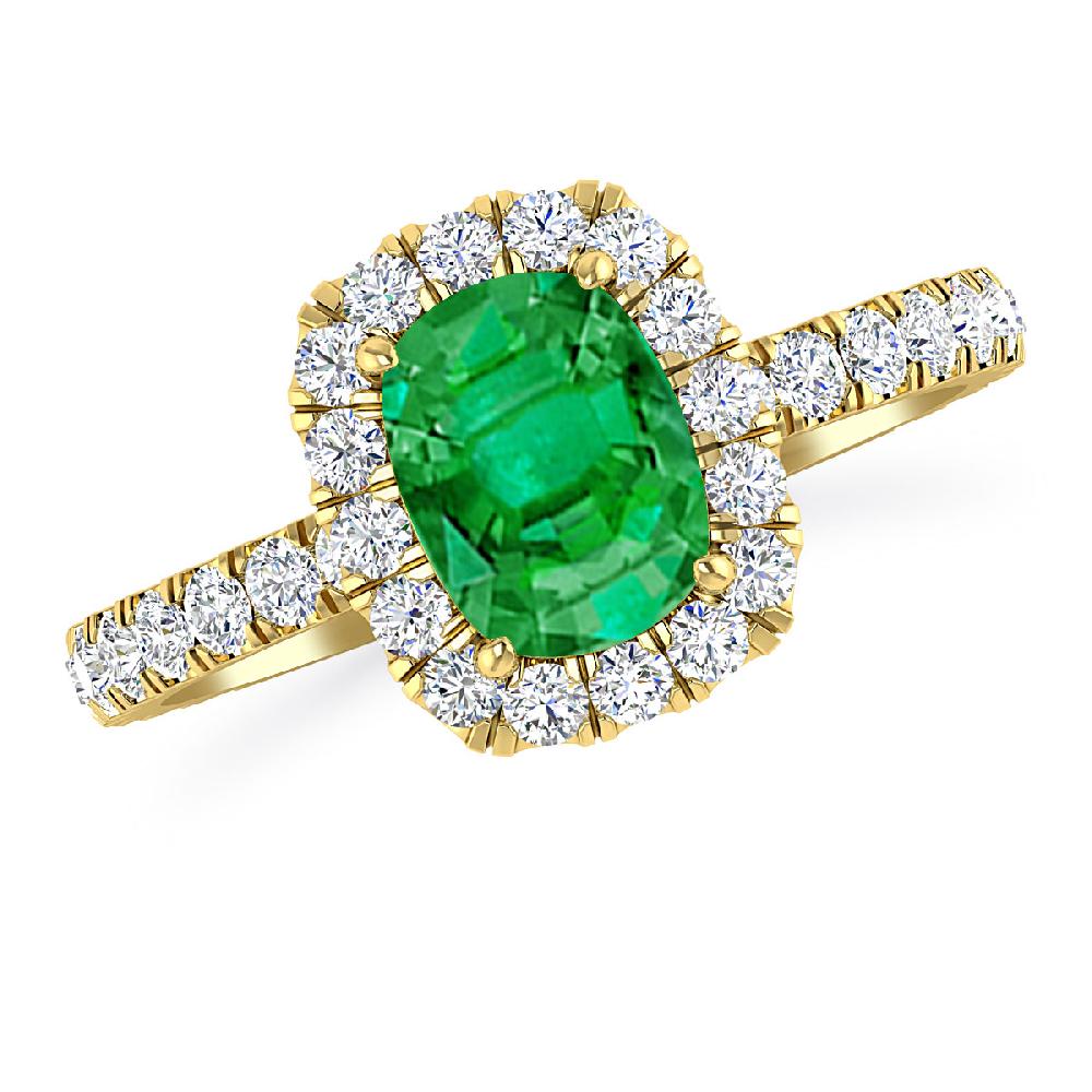 Yellow Gold - Emerald