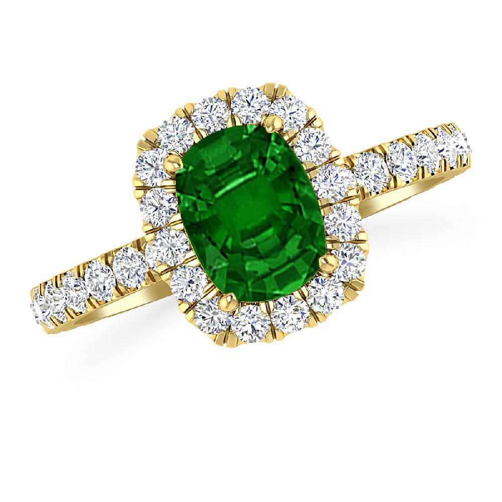 Yellow Gold - Emerald