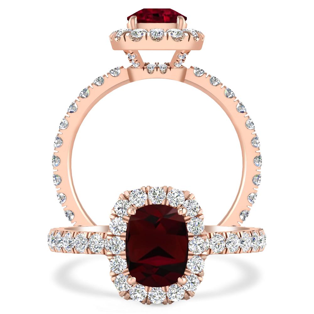 Rose Gold - Garnet