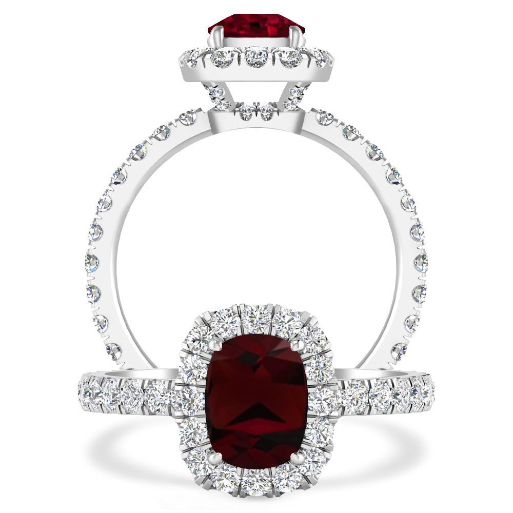 White Gold - Garnet