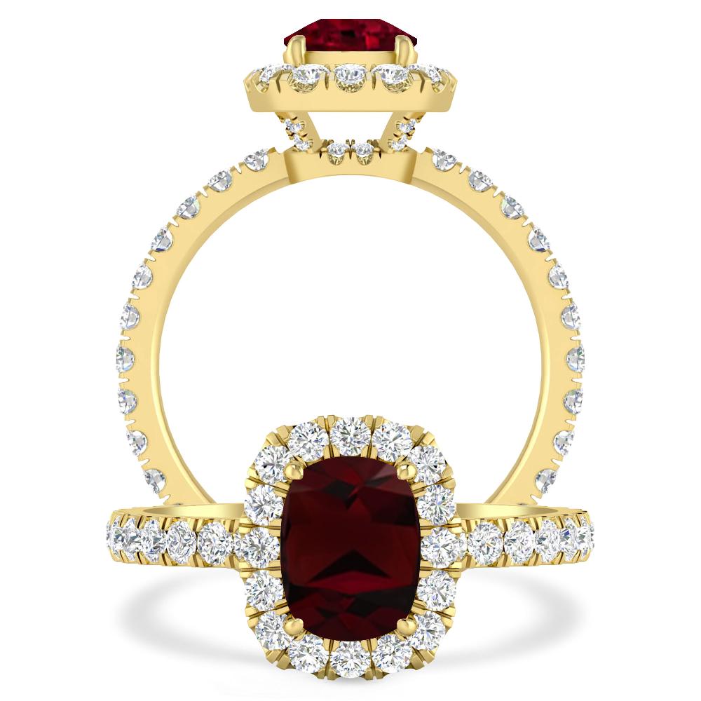 Yellow Gold - Garnet