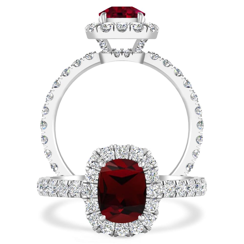 White Gold - Garnet