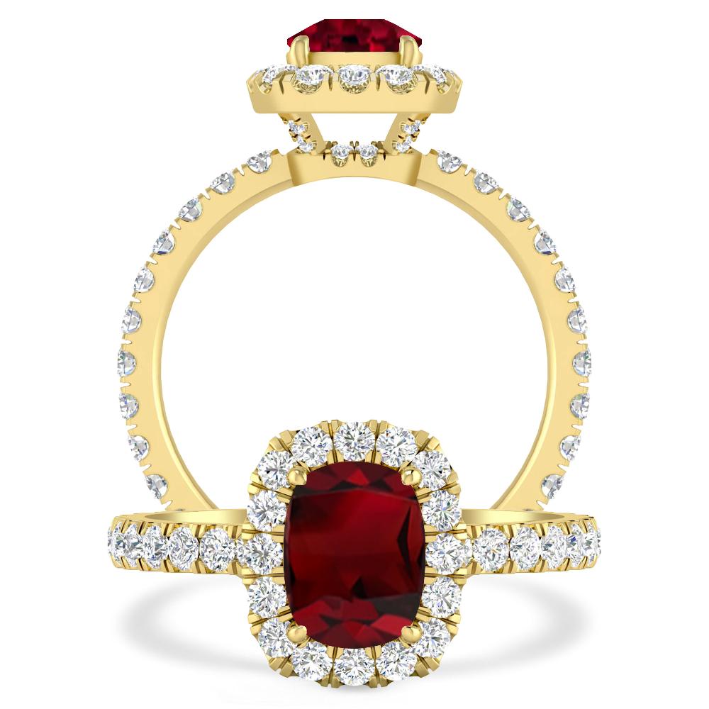 Yellow Gold - Garnet