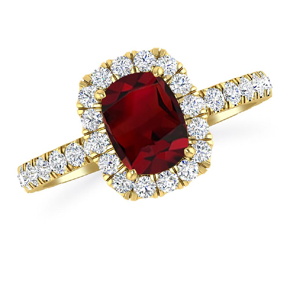 Yellow Gold - Garnet