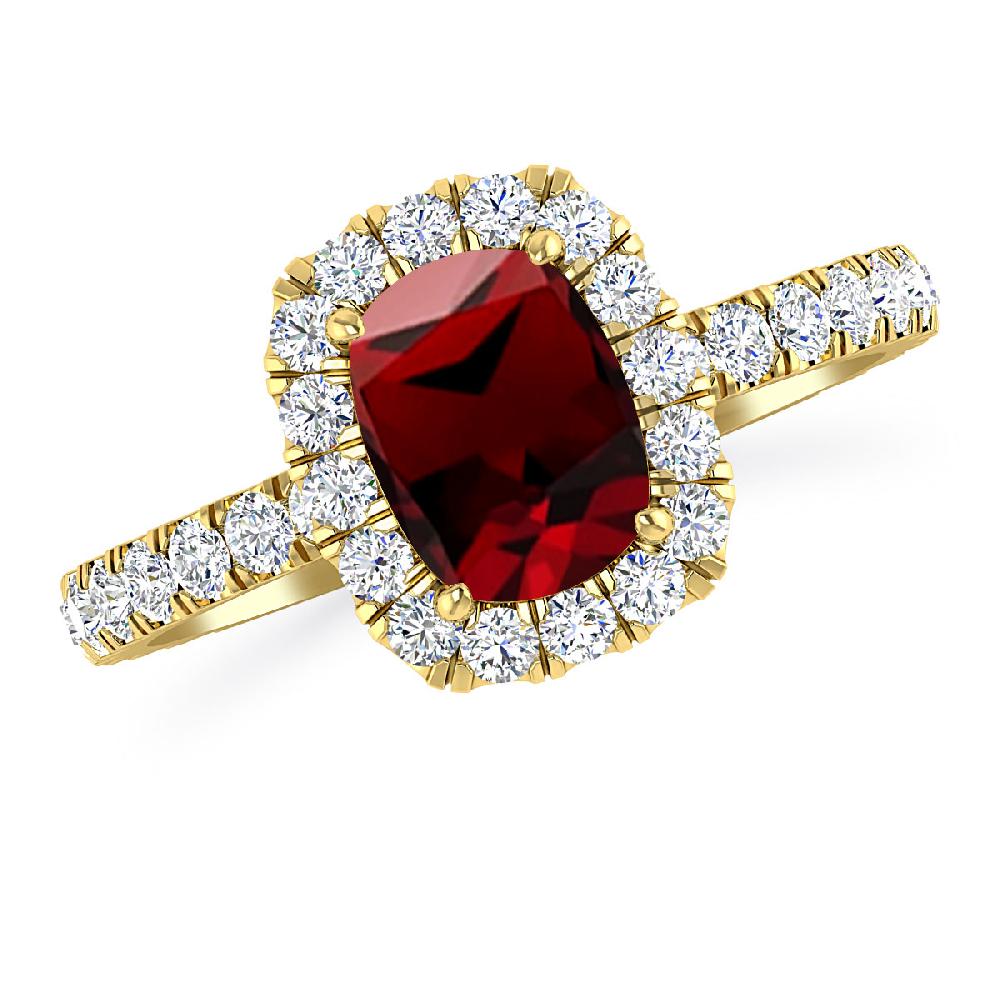 Yellow Gold - Garnet