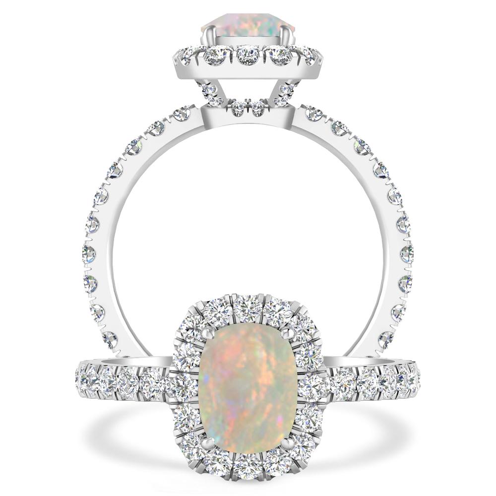 White Gold - Opal