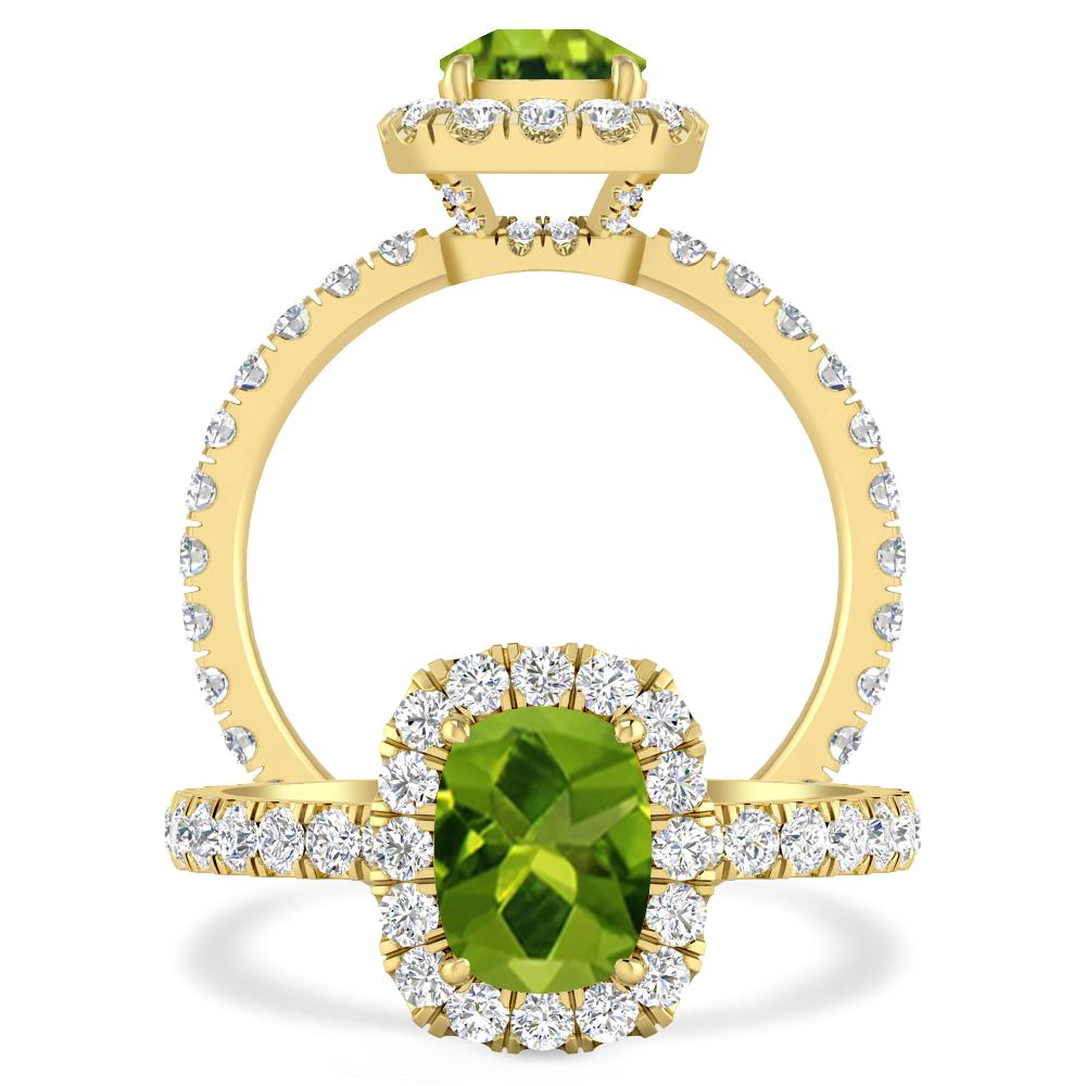 Yellow Gold - Peridot