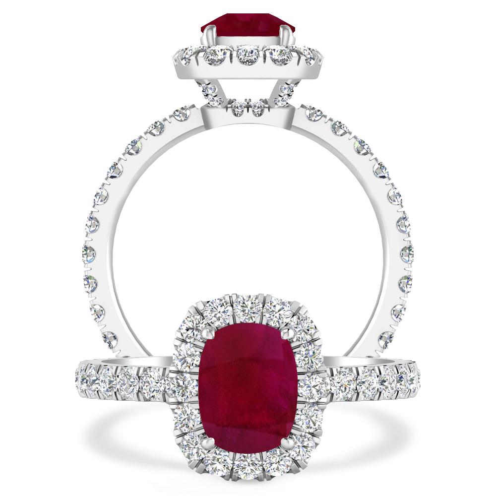 White Gold - Ruby