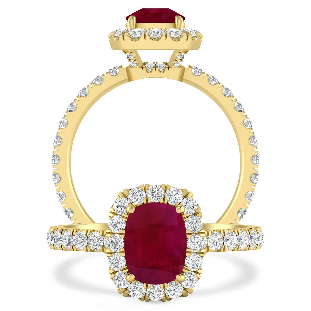 Yellow Gold - Ruby