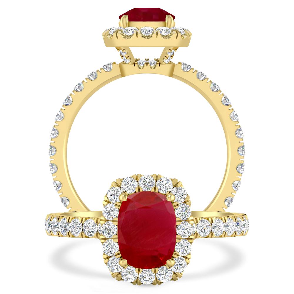 Yellow Gold - Ruby