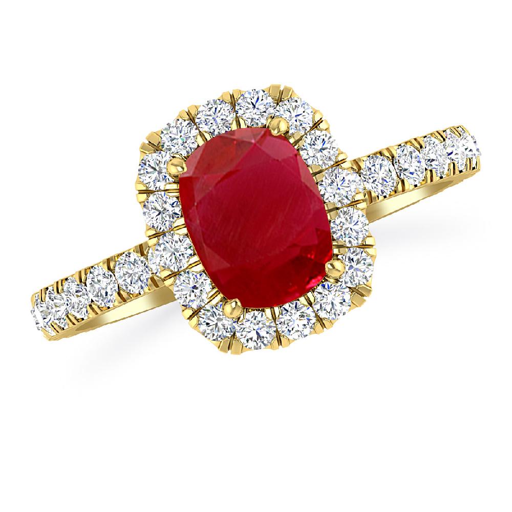 Yellow Gold - Ruby