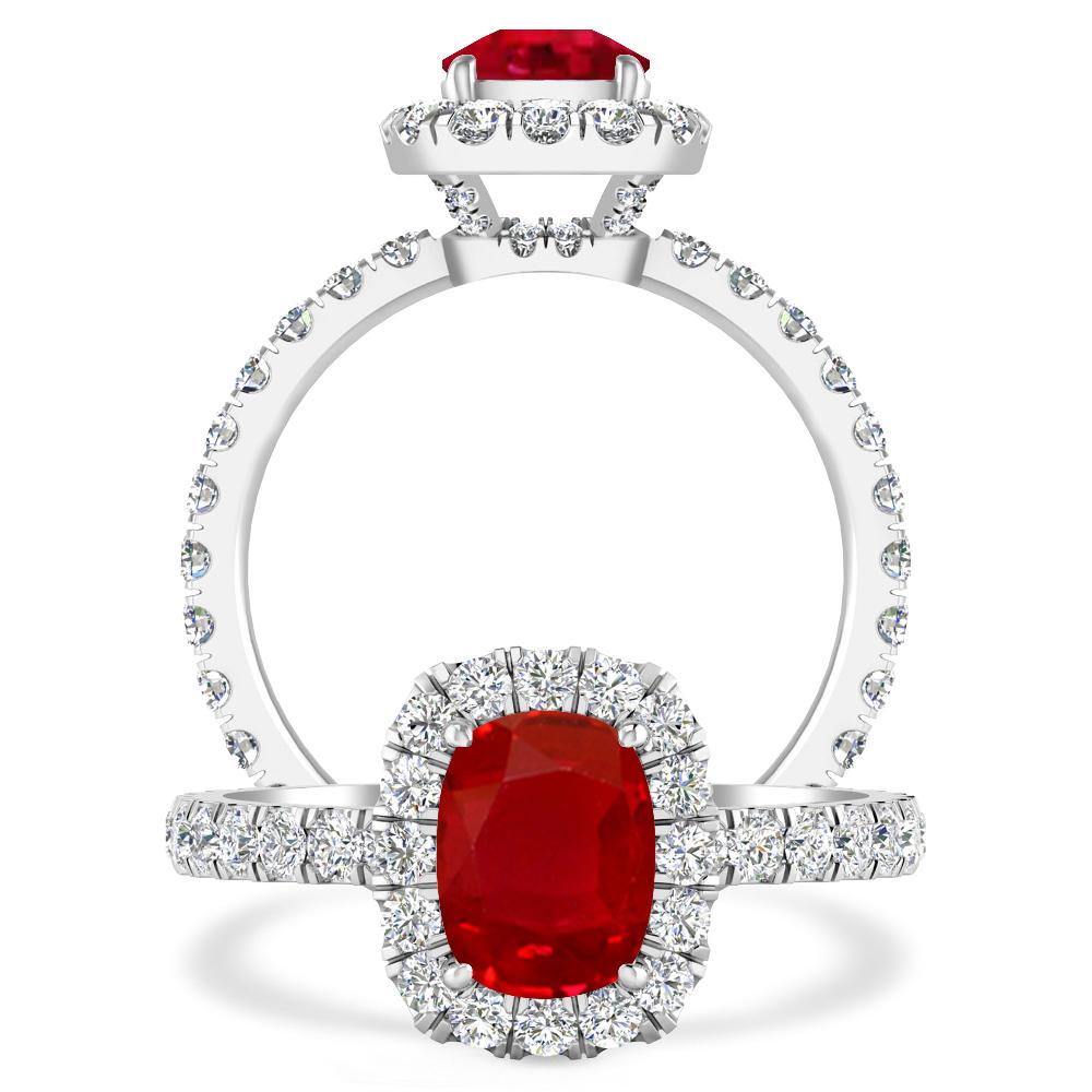 White Gold - Ruby
