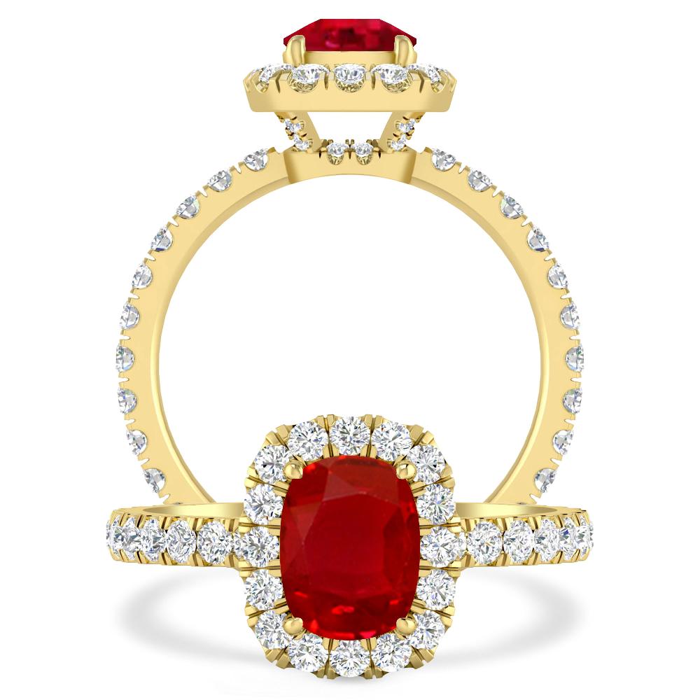 Yellow Gold - Ruby