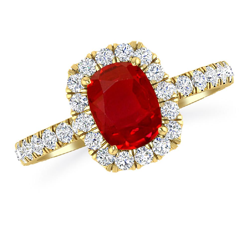 Yellow Gold - Ruby