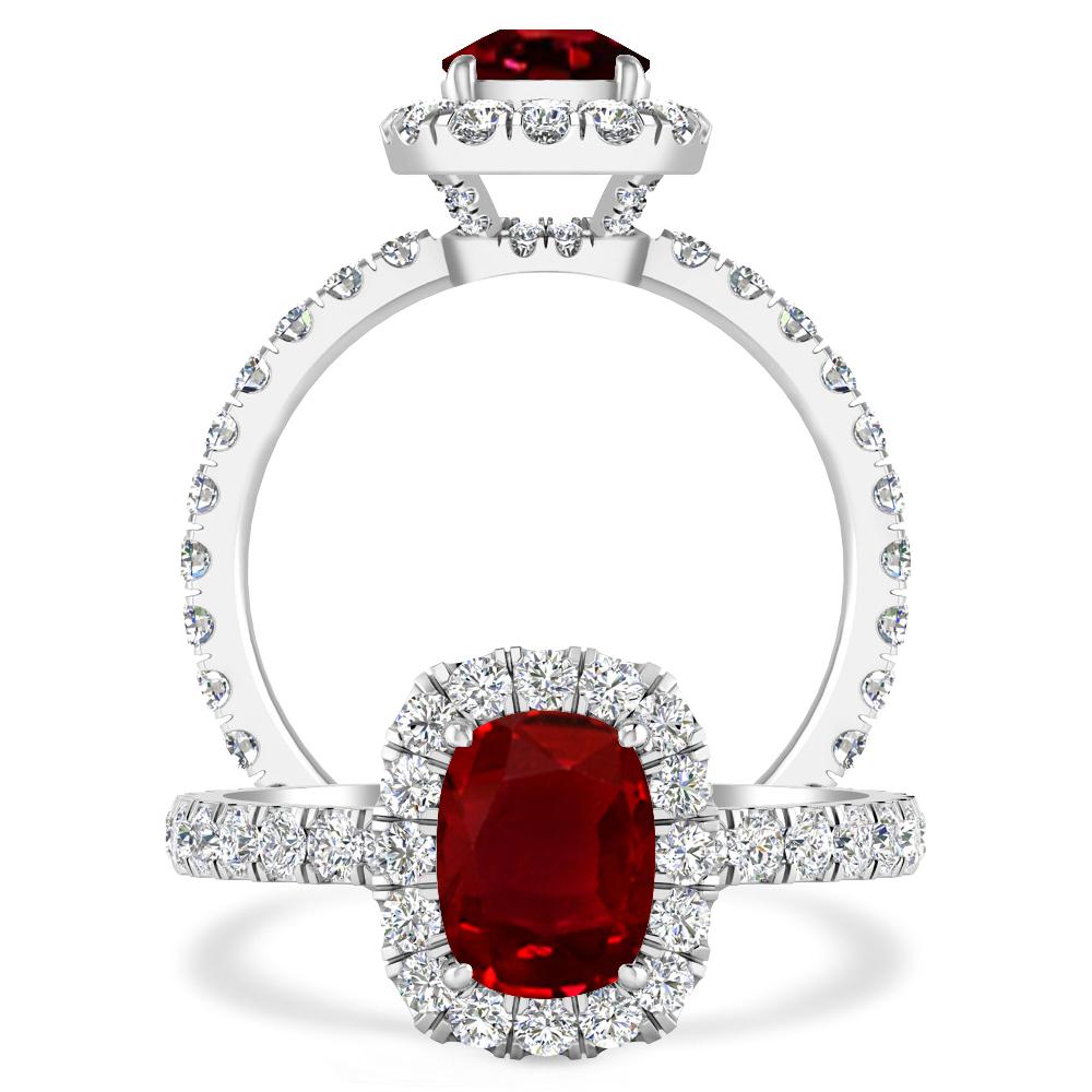 White Gold - Ruby