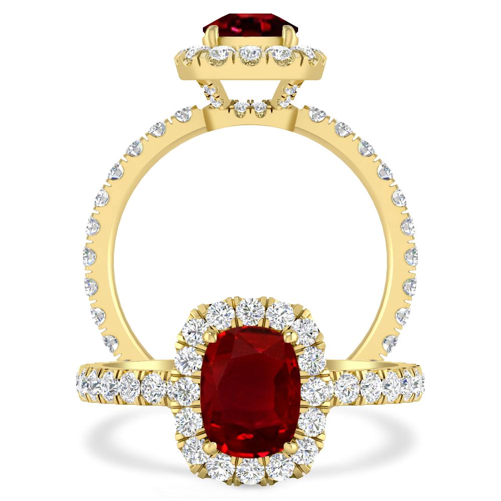 Yellow Gold - Ruby