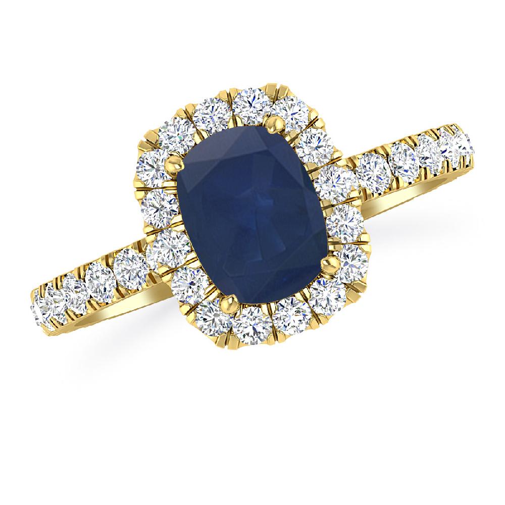 Yellow Gold - Sapphire