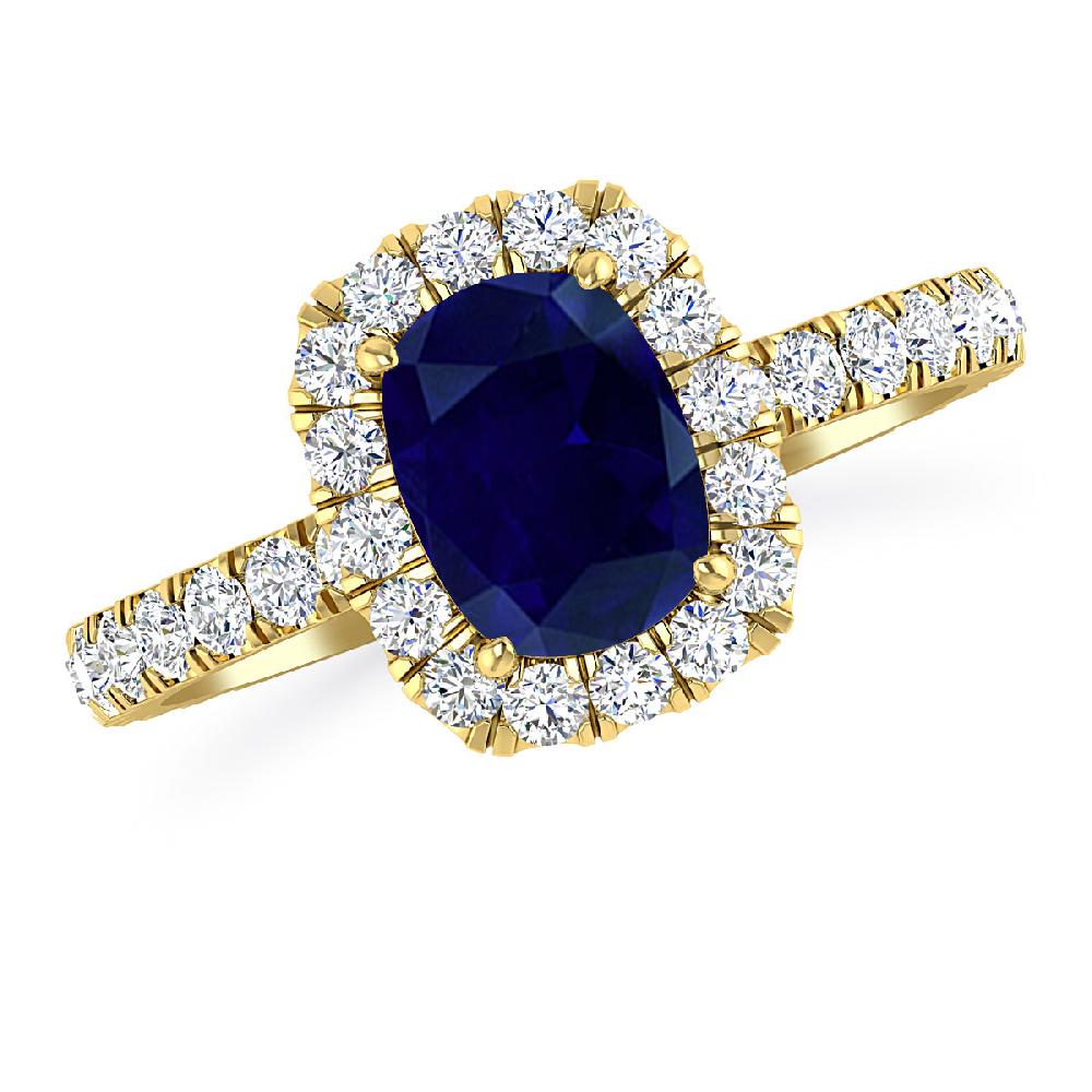 Yellow Gold - Sapphire