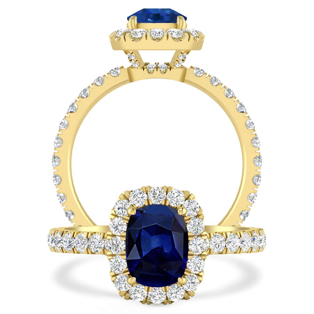 Yellow Gold - Sapphire