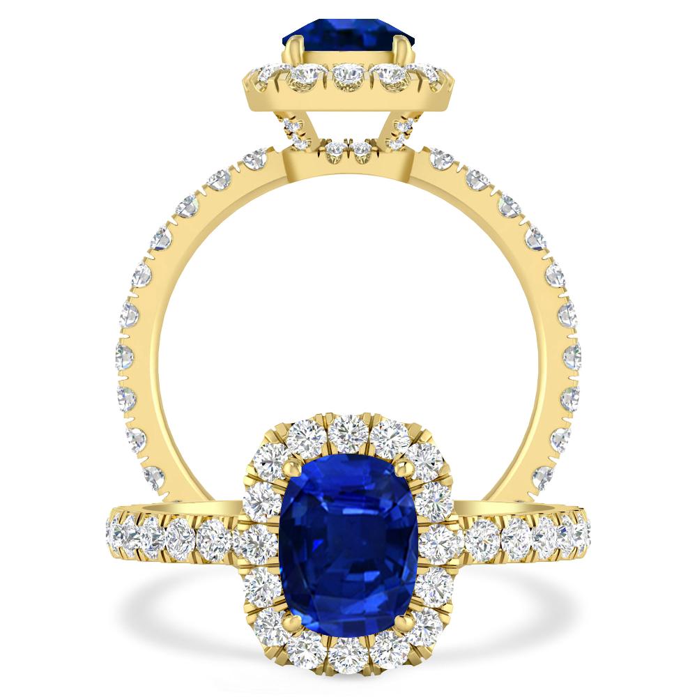 Yellow Gold - Sapphire