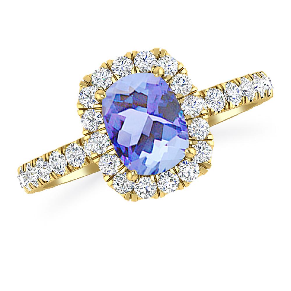 Yellow Gold - Tanzanite