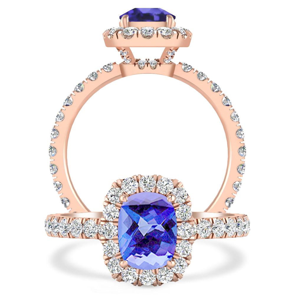 Rose Gold - Tanzanite