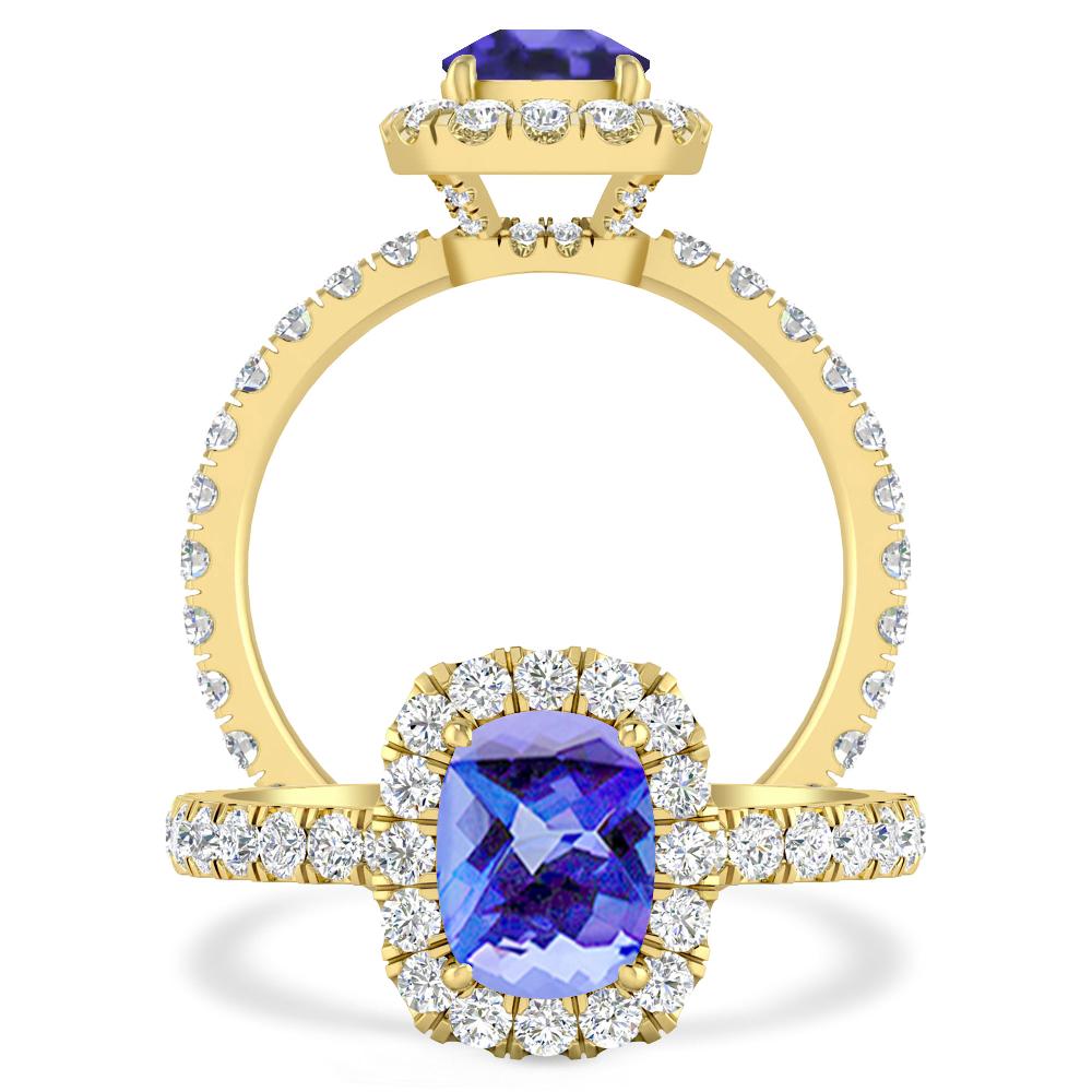 Yellow Gold - Tanzanite