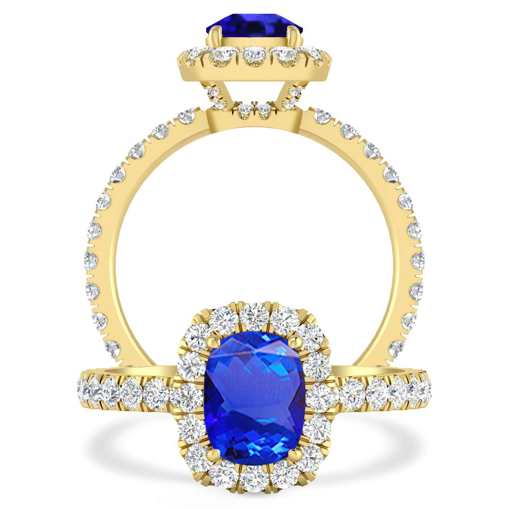 Yellow Gold - Tanzanite