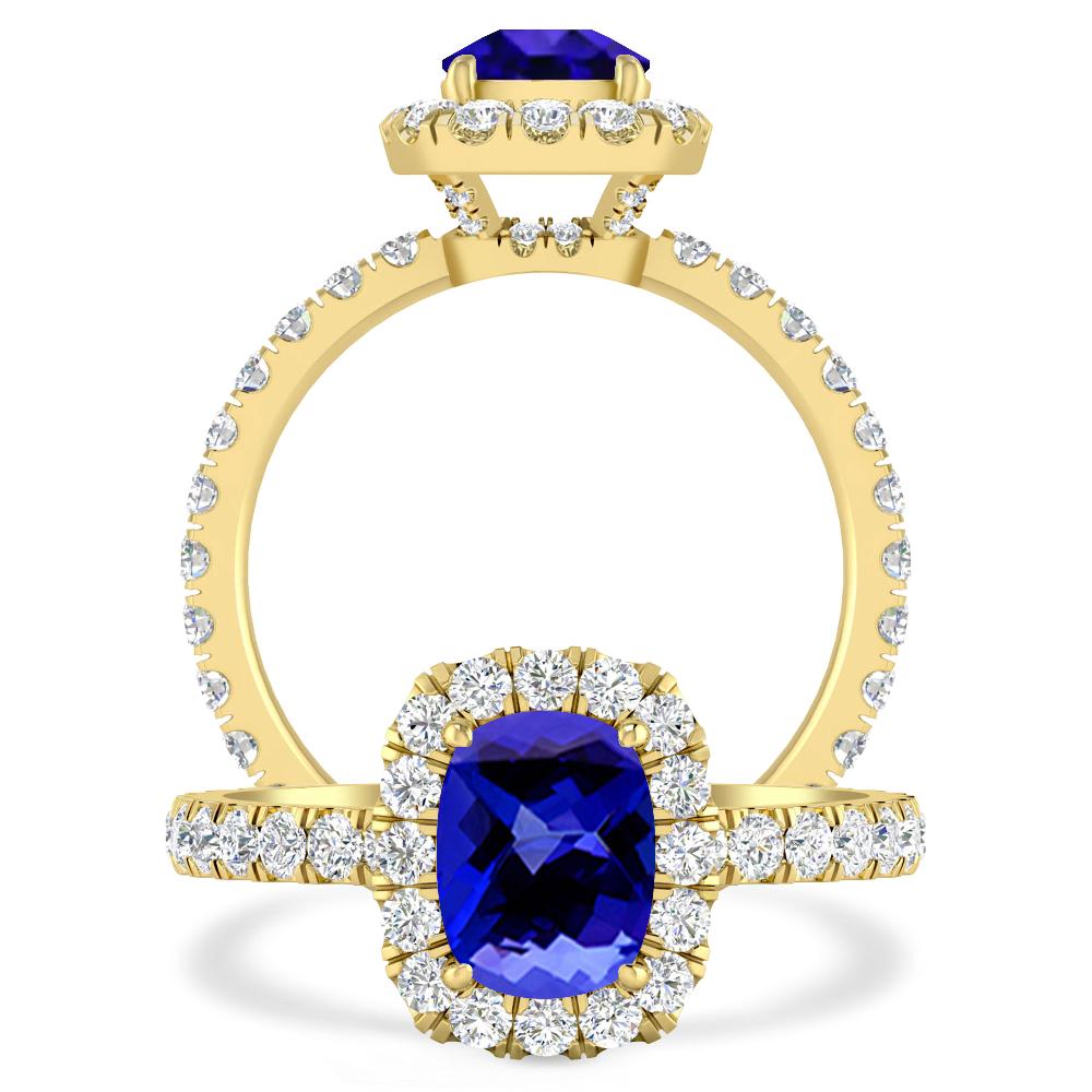 Yellow Gold - Tanzanite