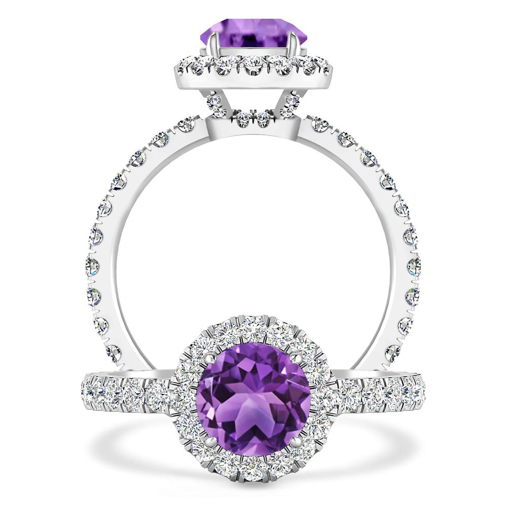 White Gold - Amethyst