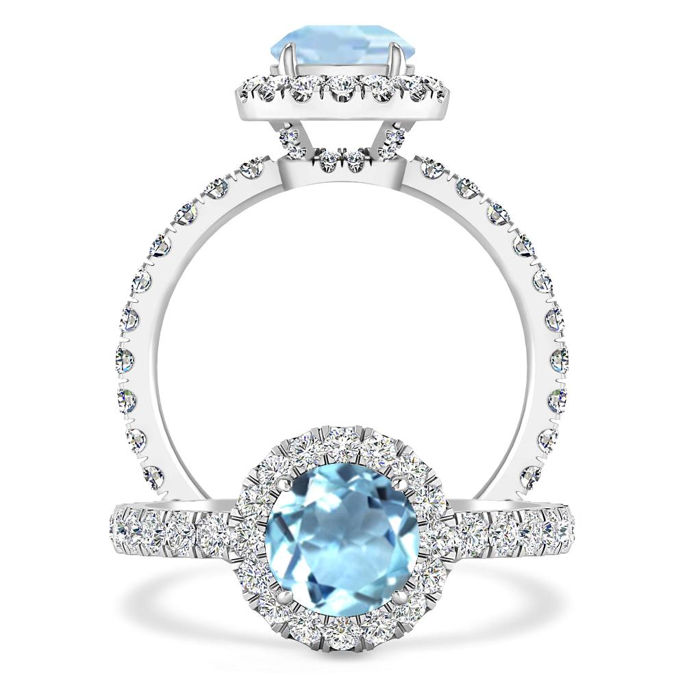White Gold - Aquamarine