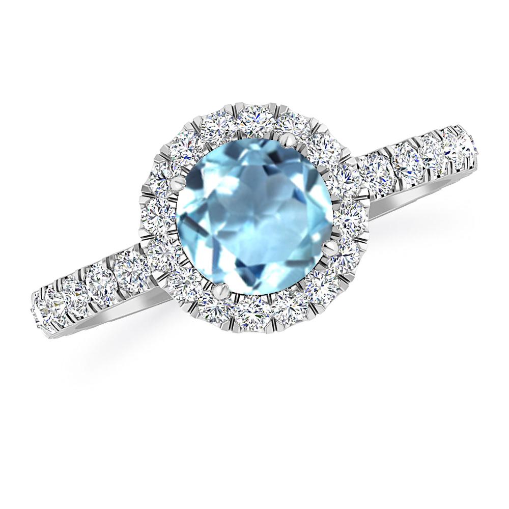 White Gold - Aquamarine