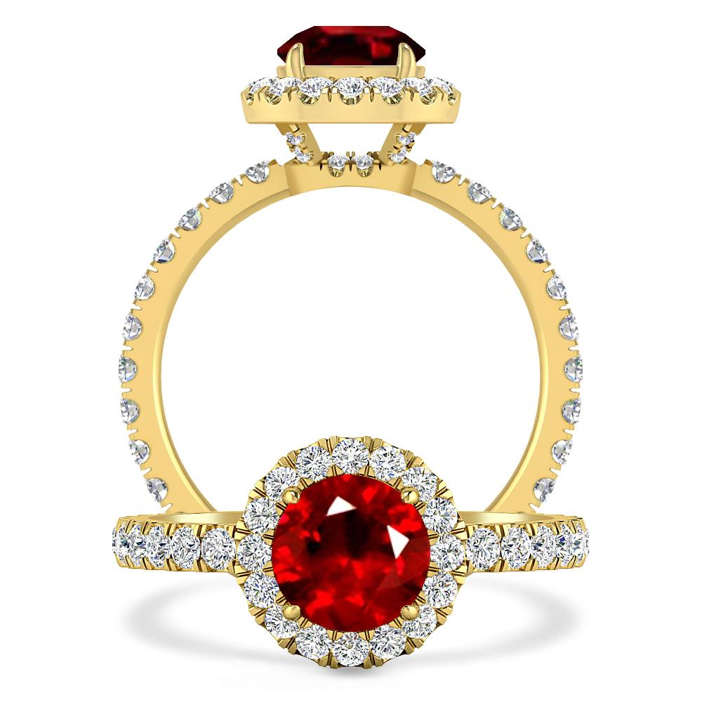 Yellow Gold - Ruby