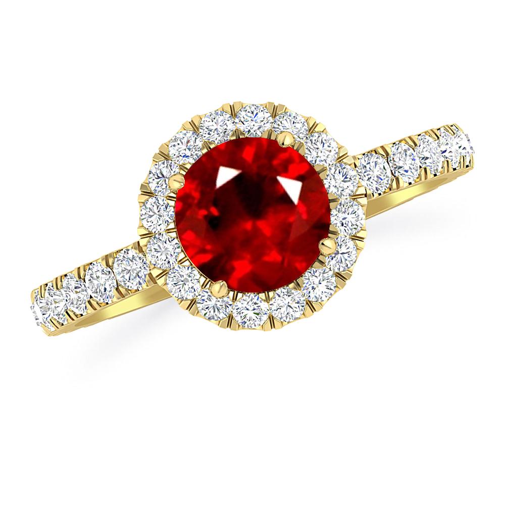 Yellow Gold - Ruby