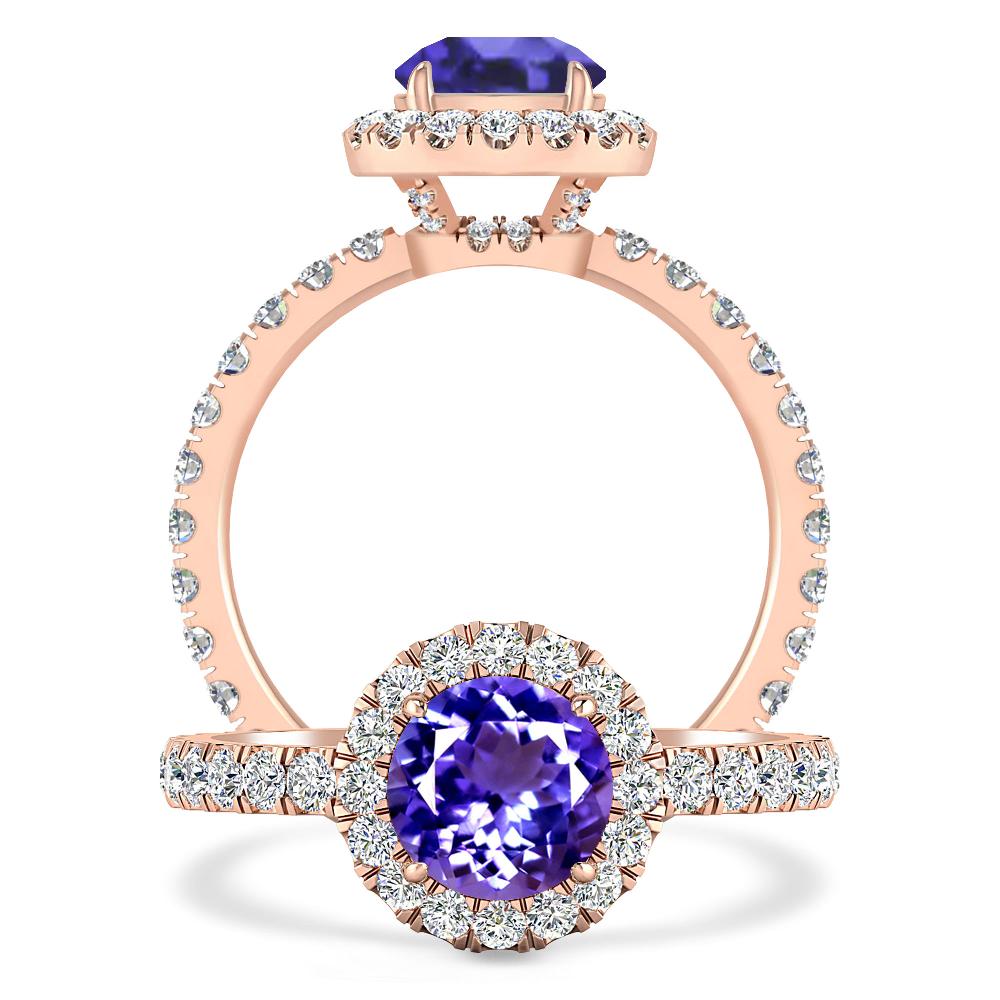 Rose Gold - Tanzanite