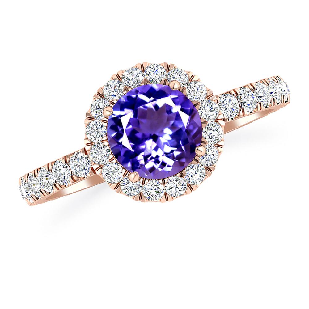 Rose Gold - Tanzanite