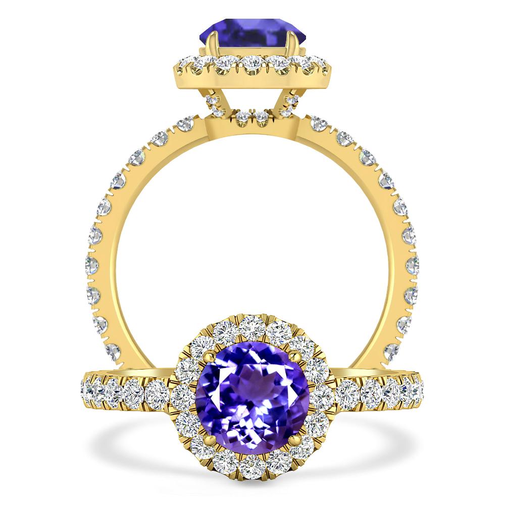 Yellow Gold - Tanzanite