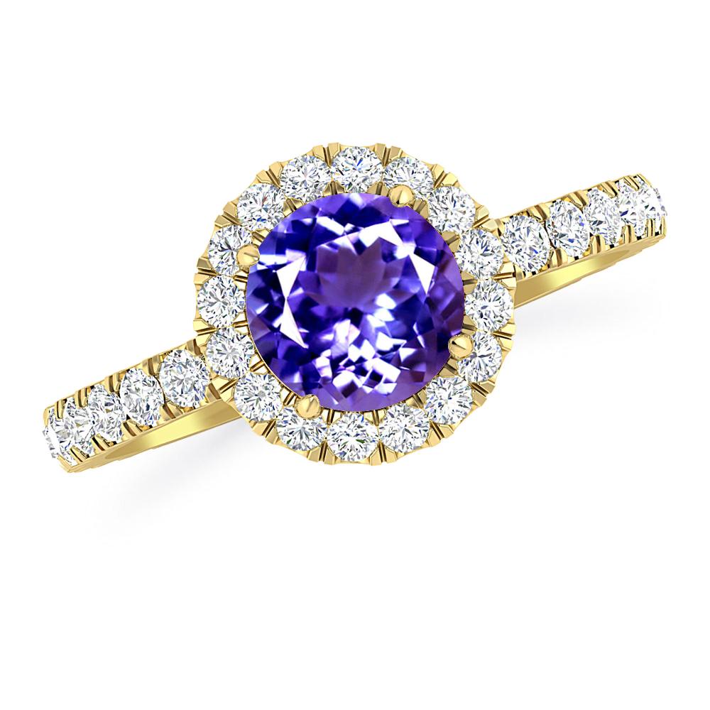 Yellow Gold - Tanzanite